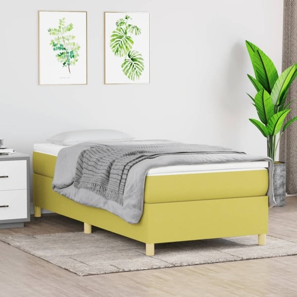 vidaXL Sängram grön 80x200 cm tyg Grön