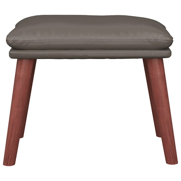 vidaXL Fotpall grå 45x29,5x35 cm konstläder Grå