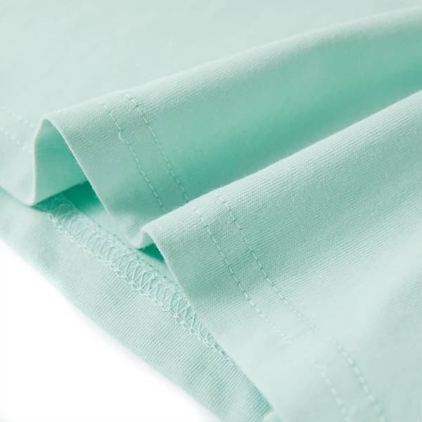 vidaXL T-shirt för barn ljus mintgrön 140 Grön