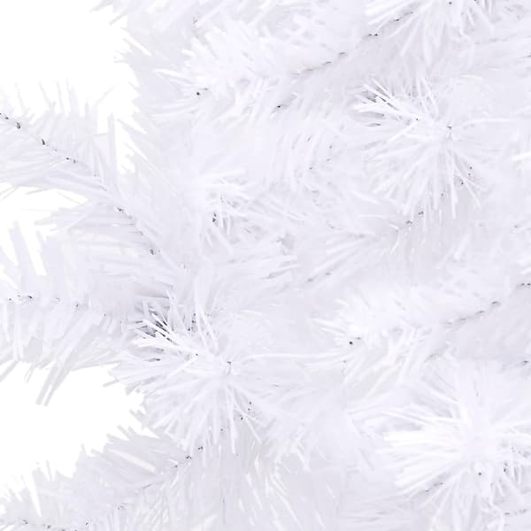 vidaXL Plastgran för hörn vit 150 cm PVC Vit