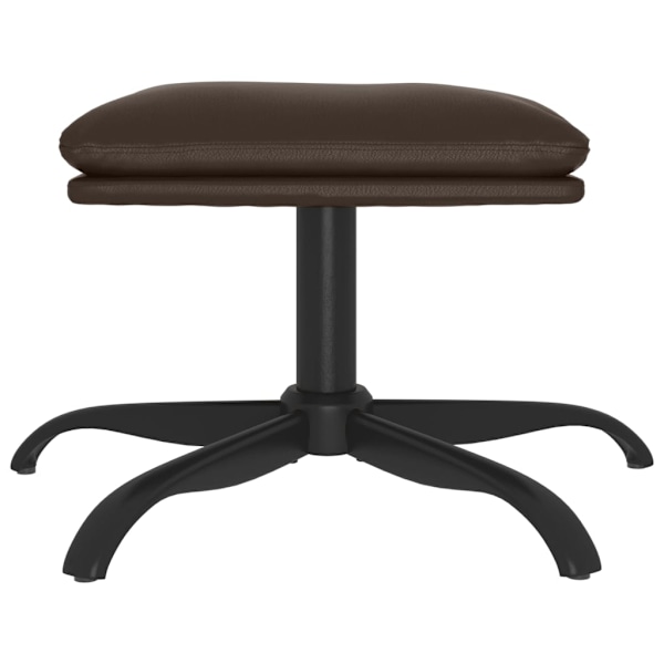vidaXL Fotpall brun 60x60x36 cm konstläder Brun