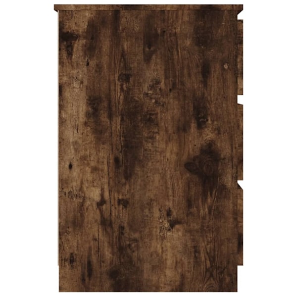 vidaXL Skrivbord rökfärgad ek 140x50x77 cm konstruerat trä Brun