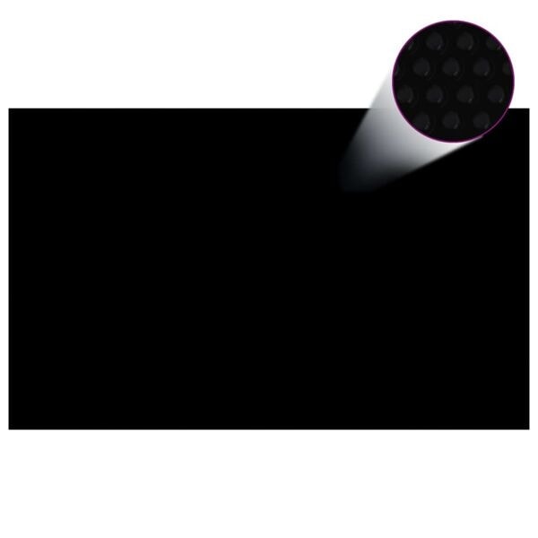 vidaXL Poolskydd svart 260x160 cm PE Svart