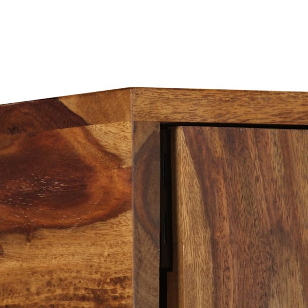 vidaXL Skänk massivt sheshamträ 118x35x70 cm Brun