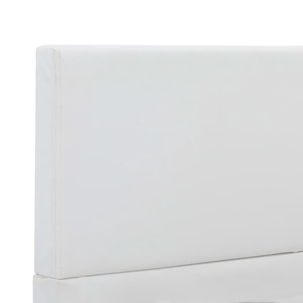 vidaXL Sängram vit konstläder 160x200 cm Vit