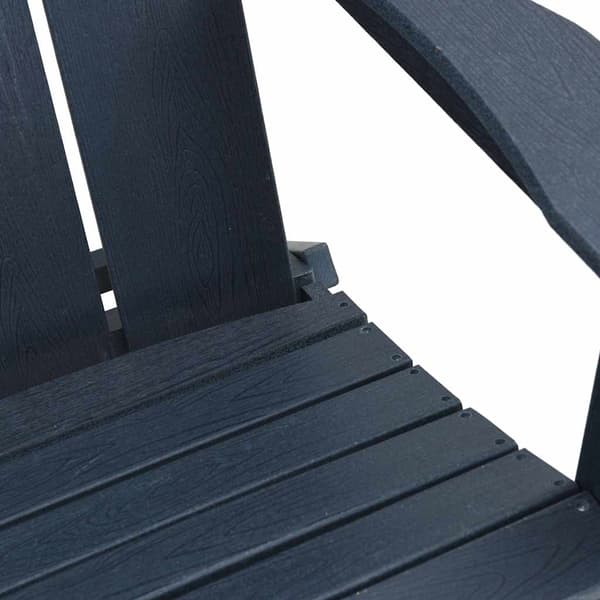 vidaXL Trädgård Stol 3 st Marinblå polyeten Marinblå