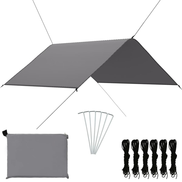 vidaXL Tarp 3x2,85 m grå grå