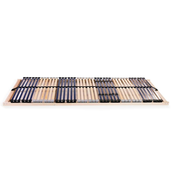 vidaXL Ribbotten med 42 ribbor 2 st 7 zoner 90x200 cm Brun