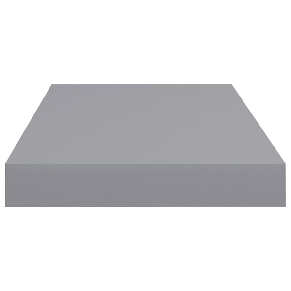 vidaXL Svävande vägghylla grå 50x23x3,8 cm MDF grå