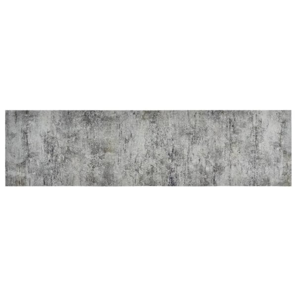 vidaXL Köksmatta maskintvättbar betong 45x150 cm sammet Grå