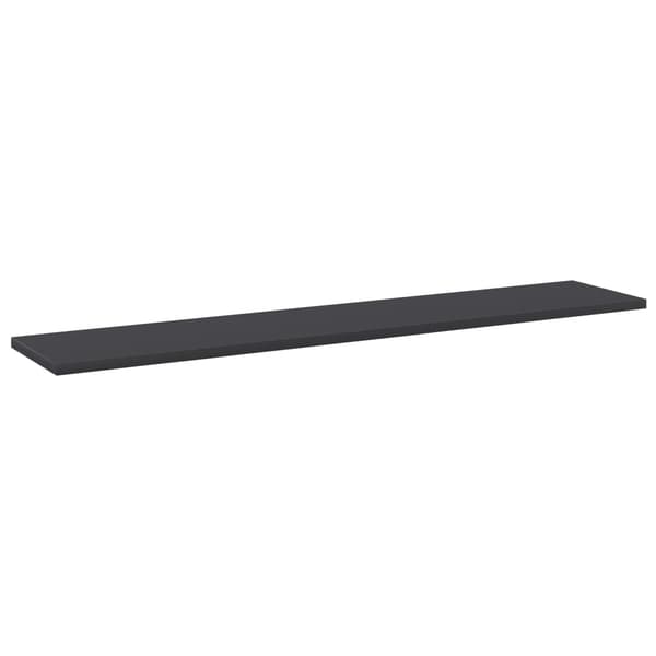 vidaXL Hyllplan 4 st grå 100x20x1,5 cm konstruerat trä grå