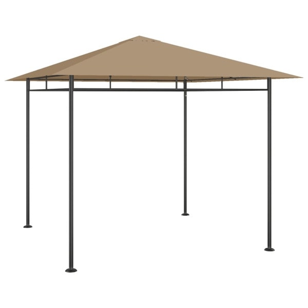 vidaXL Paviljong 3x3x2,7 m taupe 180 g/m² Taupe
