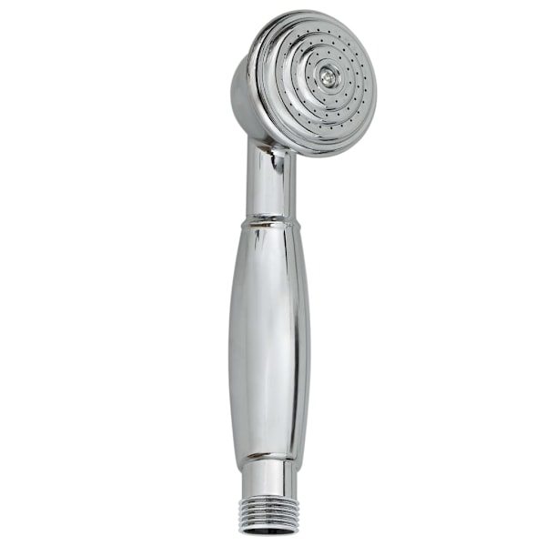 vidaXL Badkarsblandare med 2 grepp + duschomkastare krom retro Silver