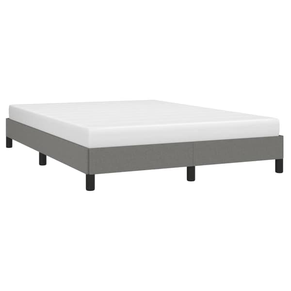 vidaXL Sängram mörkgrå 140x190 cm tyg Grå