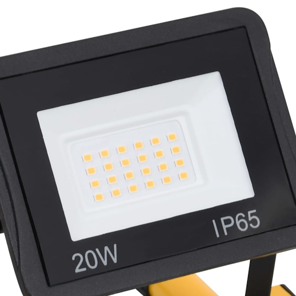 vidaXL Strålkastare med handtag 2x50 W LED kallvit Svart