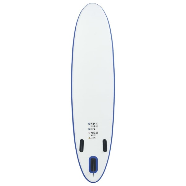 vidaXL SUP surfingbräda uppblåsbar blå och vit Blå