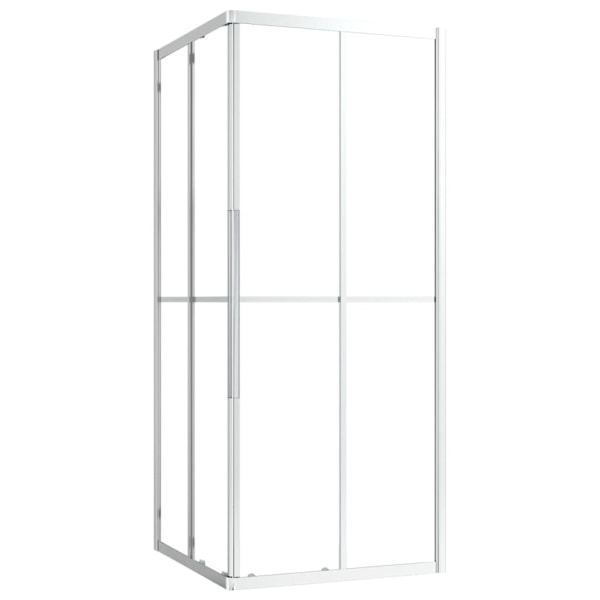 vidaXL Duschvägg ESG 80x80x180 cm Silver
