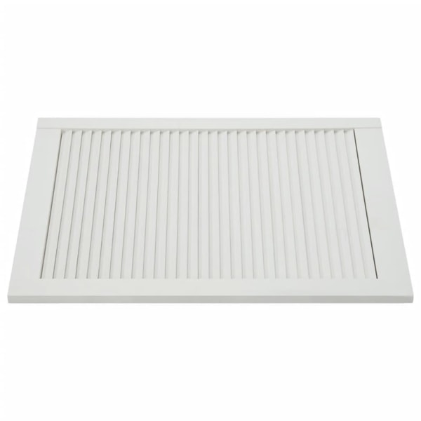 vidaXL Skåplucka lamelldesign vit 69x49,4 cm massiv furu Vit