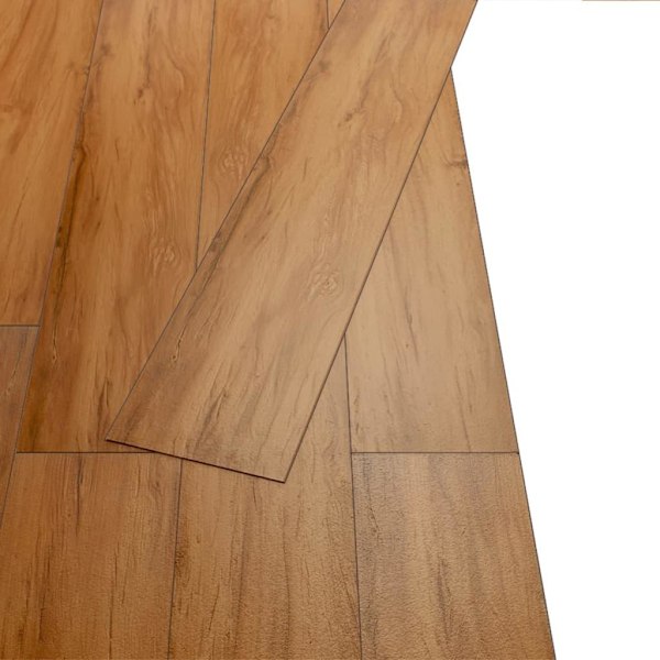 vidaXL Självhäftande PVC-golvbrädor 2,51 m² 2 mm naturlig alm Brun