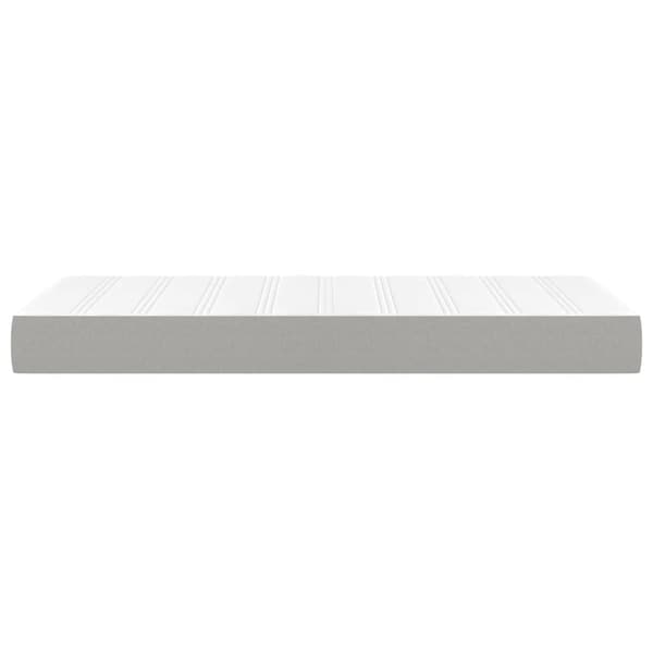 vidaXL Pocketresårmadrass ljusgrå 100x200x20 cm tyg Grå