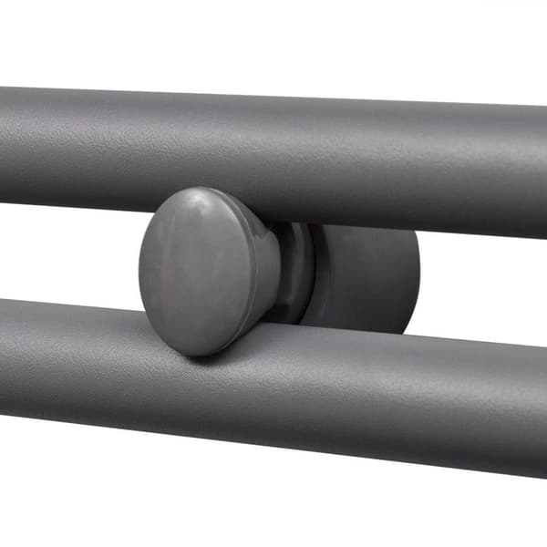 vidaXL Handdukstork centralvärme element rak grå 600 x 1160 mm grå
