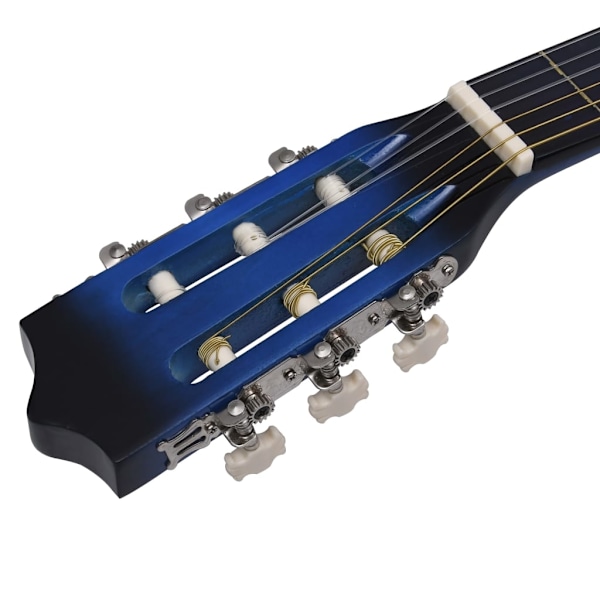 vidaXL Gitarr för nybörjare 8 delar klassisk blå 3/4 36" Blå