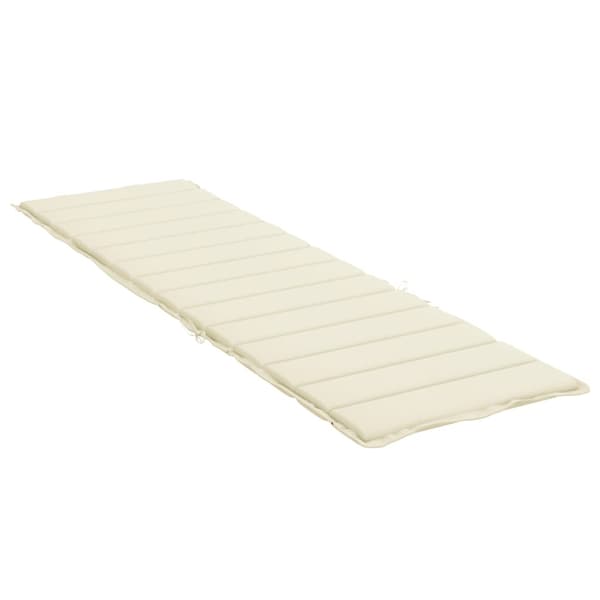 vidaXL Solsängsdynor Oxford tyg (100% polyester) Kräm Creme