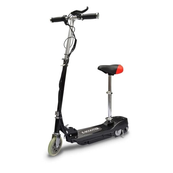 vidaXL Elektrisk sparkcykel med sadel 120 W svart Svart