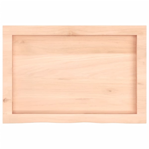 vidaXL Bordsskiva 60x40x(2-4) cm obehandlad massiv ek Brun