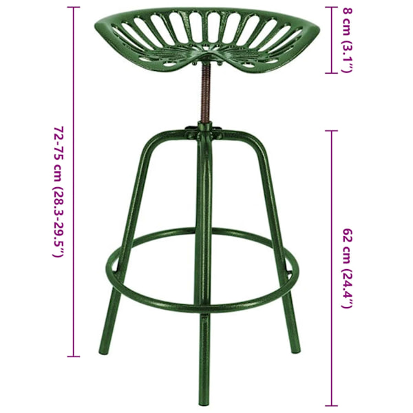Esschert Design Traktorpall grön Grön