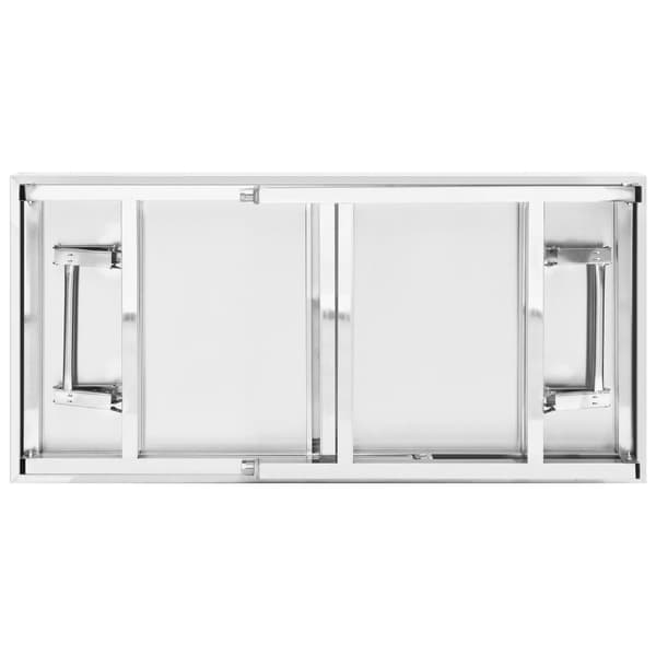 vidaXL Hopfällbart arbetsbord 120x60x80 cm rostfritt stål