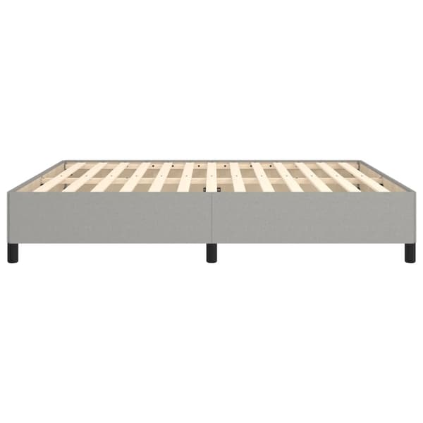 vidaXL Sängram ljusgrå 160x200 cm tyg Grå