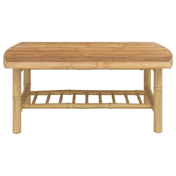 vidaXL Trädgårdsbord 90x55x37 cm bambu Brun