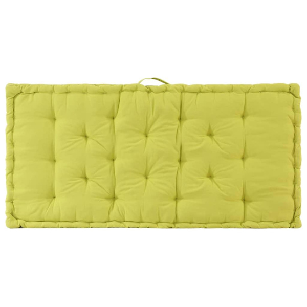 vidaXL Dyna till pallsoffa bomull 120x80x10 cm grön Grön