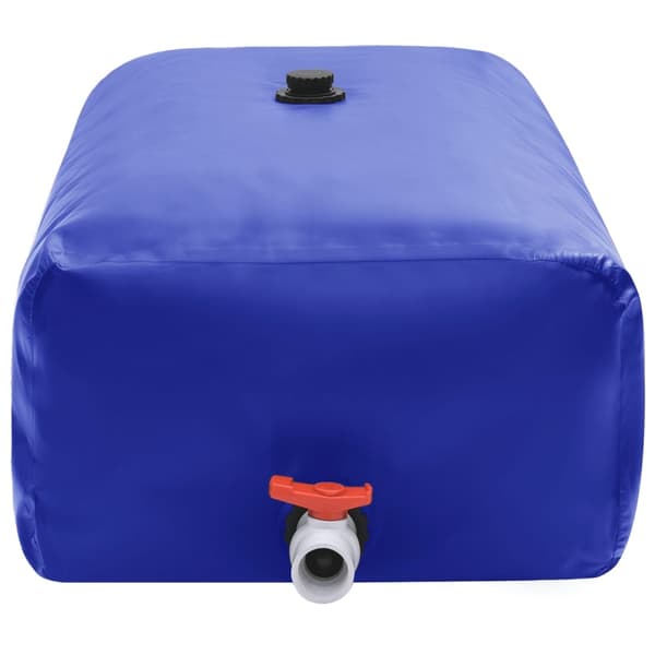 vidaXL Vattentank med kran vikbar 100 L PVC Blå