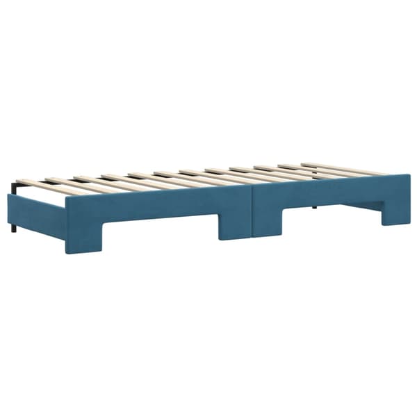 vidaXL Dagbädd utdragbar blå 80x200 cm sammet Blå