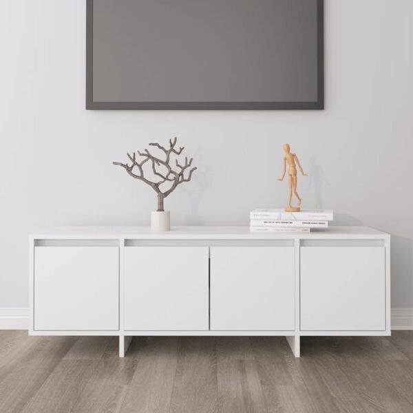 vidaXL Tv-bänk vit 120x30x40,5 cm konstruerat trä Vit