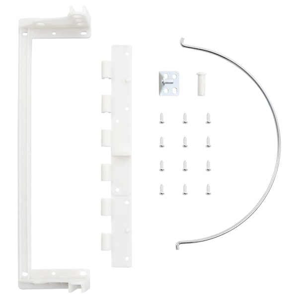 vidaXL Inbyggd sophink plast 8 L Vit