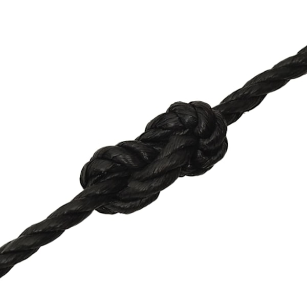 vidaXL Rep svart 16 mm 50 m polypropen Svart