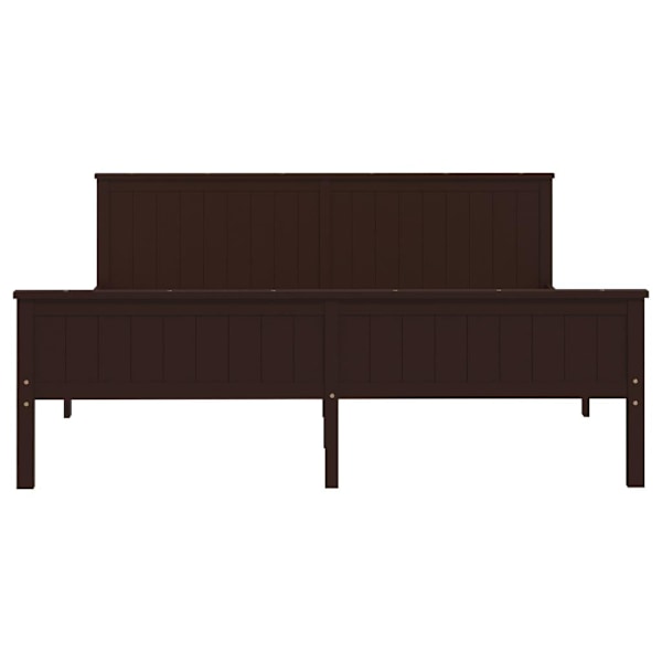 vidaXL Sängram honungsbrun massiv furu 200x200 cm Brun