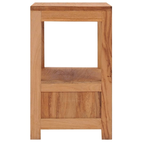 vidaXL Sängbord 40x30x50 cm massiv teak Brun