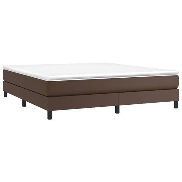 vidaXL Ramsäng brun 160x200 cm konstläder Brun