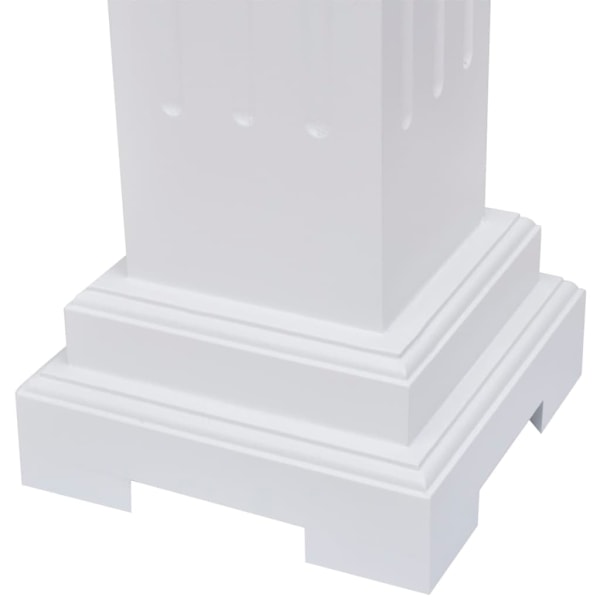vidaXL Klassisk blompelare MDF vit Vit