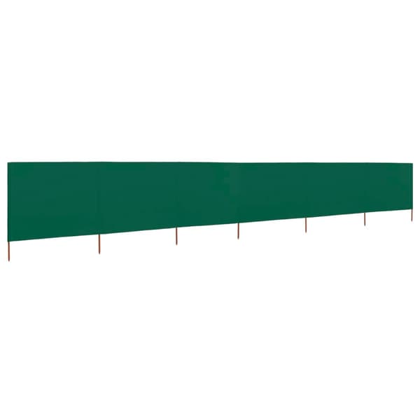 vidaXL Vindskydd 6 paneler tyg 800x160 cm grön Grön