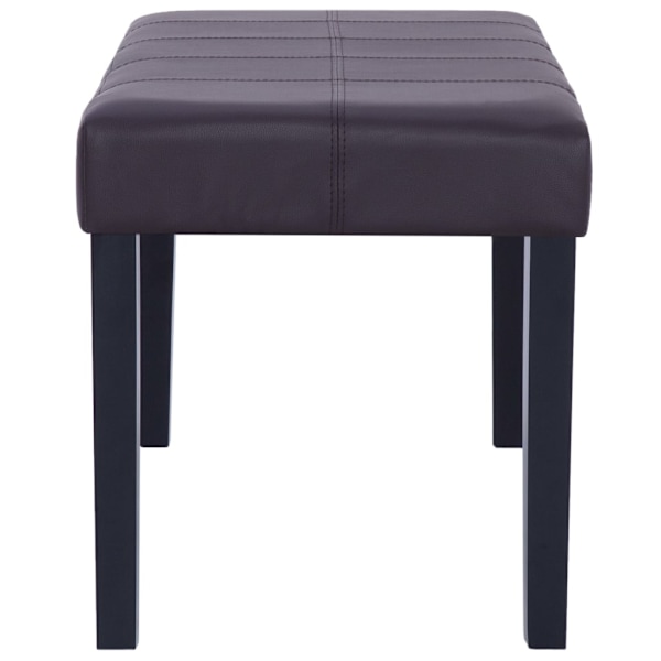 vidaXL Bänk 106 cm konstläder brun Brun