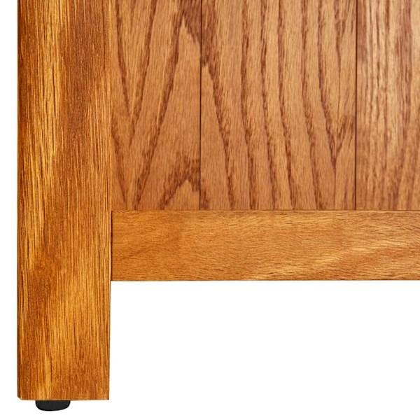 vidaXL Bokhylla 7 hyllor 90x22,5x200 cm massiv ek Brun