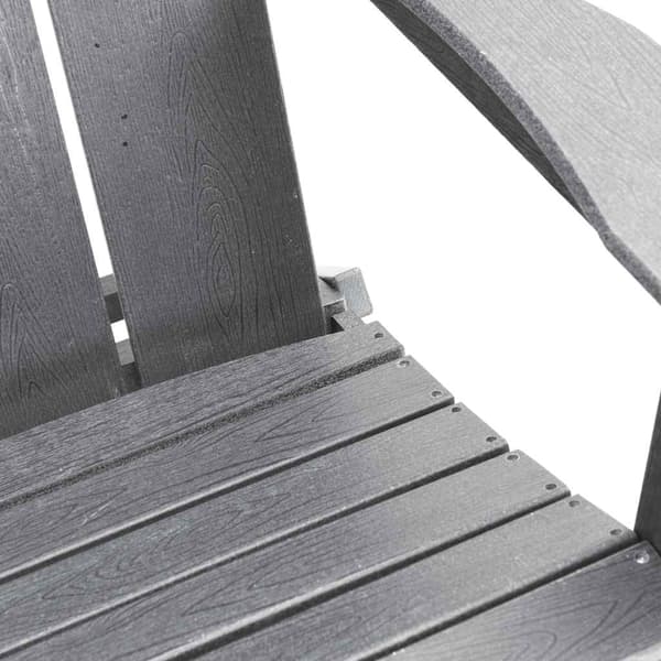 vidaXL Trädgård Stol 3 st Ljusgrå polyeten Ljusgrå