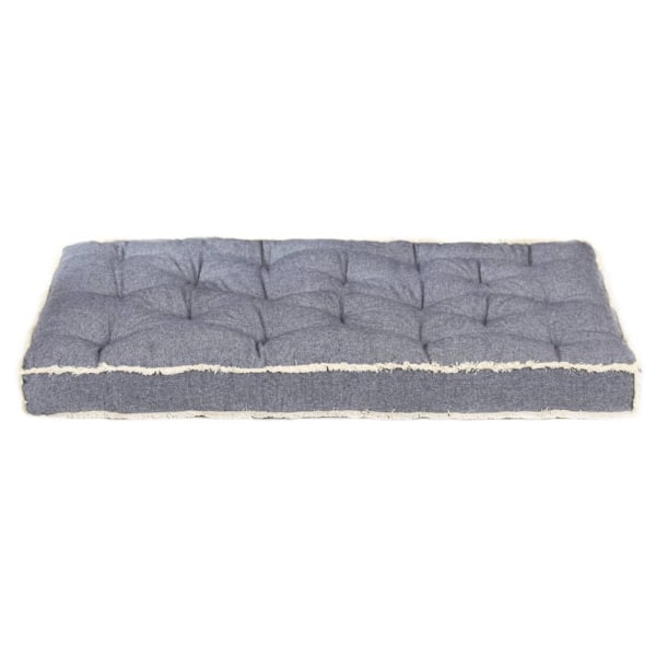 vidaXL Dyna till pallsoffa blå 120x80x10 cm Blå