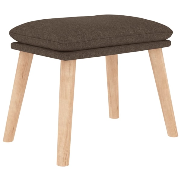 vidaXL Vilstol med fotpall taupe tyg Taupe