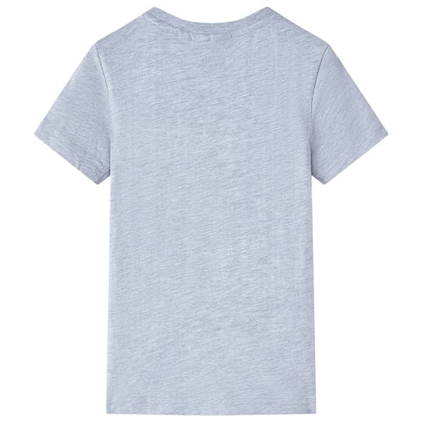 vidaXL T-shirt för barn grå 116 Grå